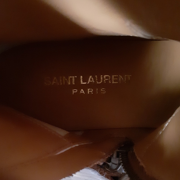 Saint Laurent Leather Booties - Picture 2 of 8